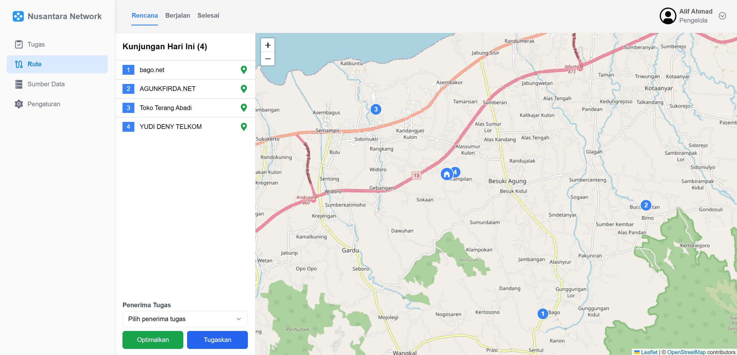 Distributor Management System customer data screen